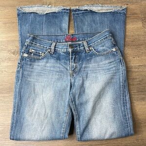 Blue Cult Women’s Mid Rise Boot Cut Jeans, size 28